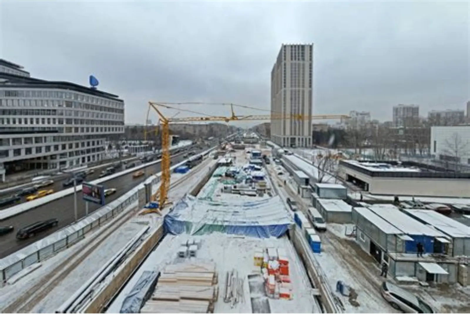 Строительство новой станции метро
