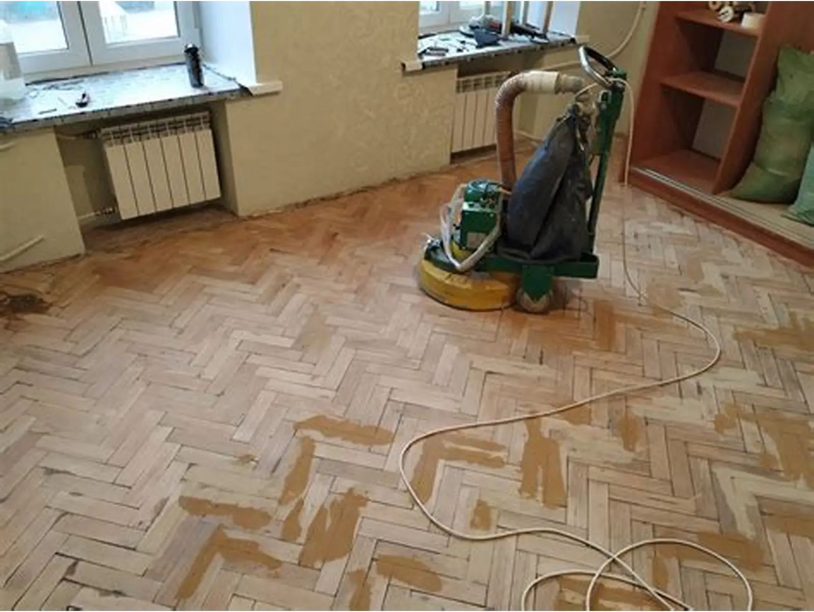 Циклёвка старого паркета