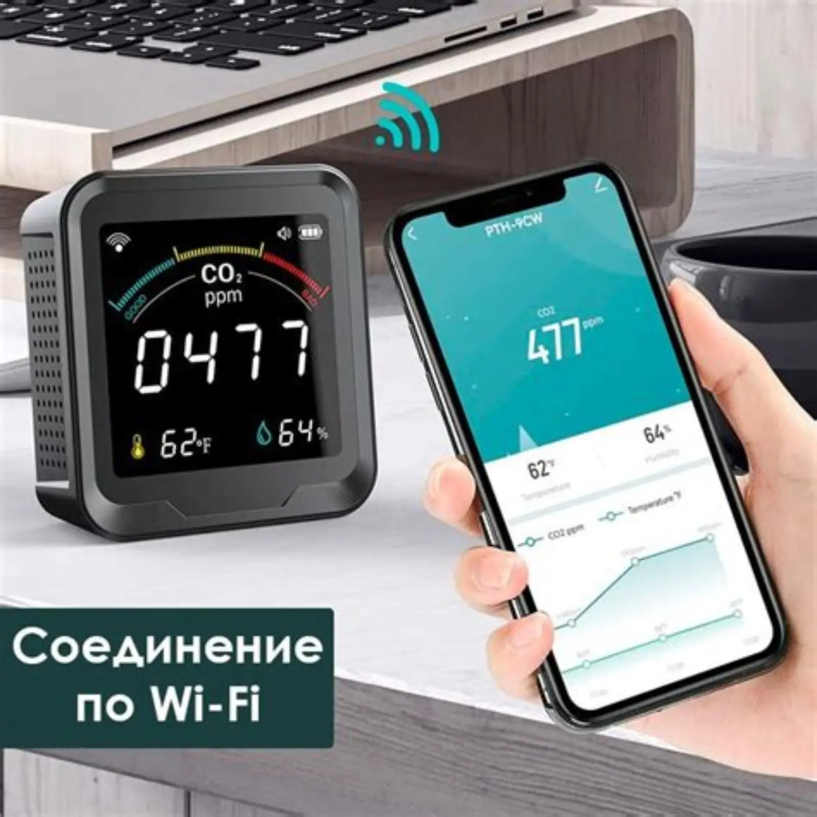 Датчик CO₂ и управление вентиляцией со смартфона
