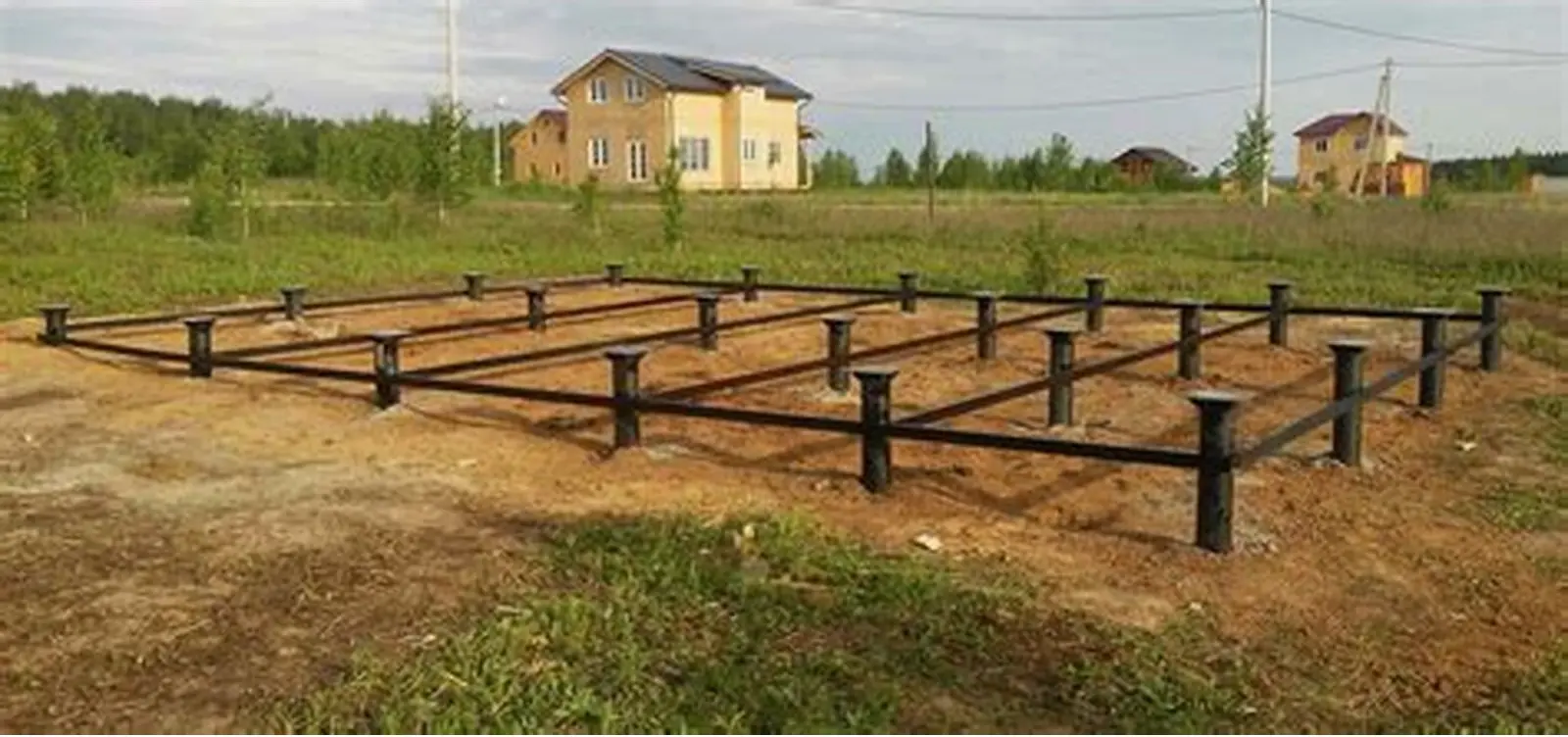 Свайный фундамент с ростверком