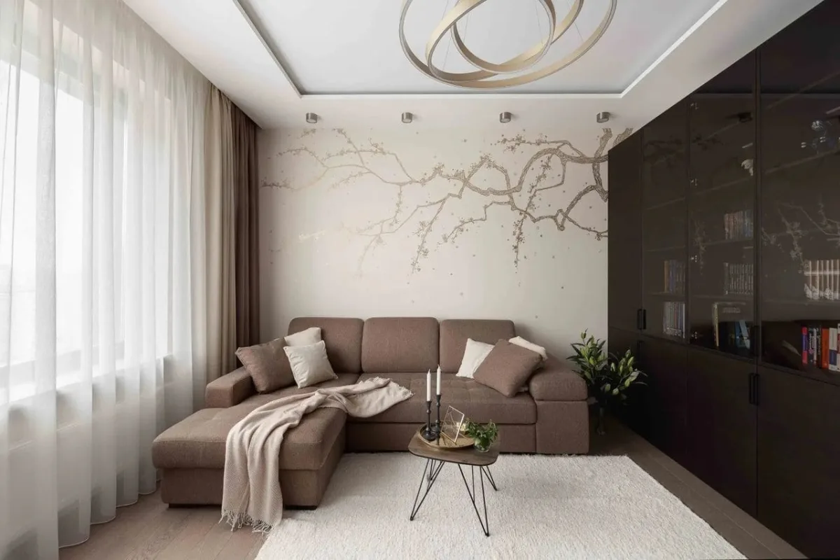 Косметический ремонт гостиной комнаты 20 м2