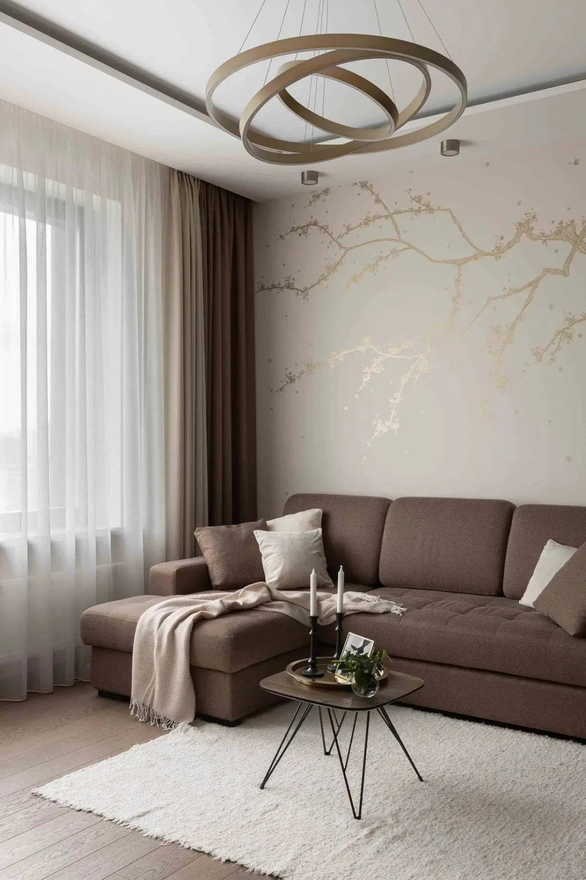 Косметический ремонт гостиной комнаты 20 м2